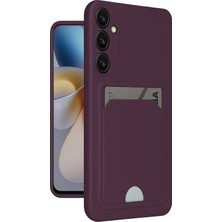 Yazline Global Mey Ithalat®  Samsung Galaxy A26 Kılıf Kelvin Kartvizitli Silikon - Derin Mor