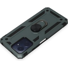 Yazline Global Mey Ithalat®   Redmi Note 12 4g Kılıf Sofya Yüzüklü Silikon Kapak - Yeşil