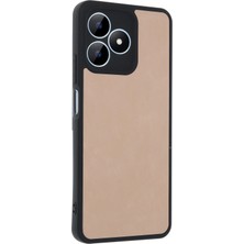 Yazline Global Mey Ithalat®  Realme Note 50 4g Kılıf Aras Deri Kapak - Pudra