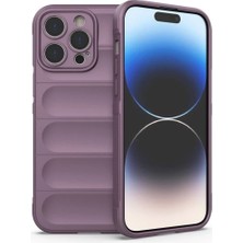 Yazline Global Mey Ithalat®  iPhone 15 Pro Kılıf Optimum Silikon - Mor