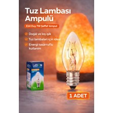 7W Seffaf Tuz Lambasi Ampulu - Gece Lambasi (1 Adet) Seffaf Parfüm Ampul E14 Duy