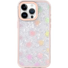 Yazline Global Mey Ithalat®   iPhone 14 Lumi Desenli Kapak - Pembe