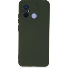 Yazline Global Mey Ithalat®   Redmi 12C Kılıf Nano Içi Kadife Silikon - Koyu Yeşil