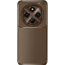Yazline Global Mey Ithalat®   Redmi 14C Kılıf Auto Focus Karbon Kapak - Kahverengi