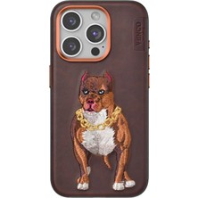 Yazline Global Mey Ithalat®  iPhone 14 Pro Max Perma Desenli Kapak - Kahverengi