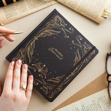 Paperora Charmlı Reading Journal - Okuma Günlüğü 18 x 20 cm Koyu Kahve
