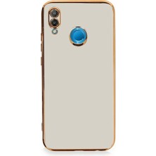 Yazline Global Mey Ithalat®  Huawei P20 Lite Kılıf Volet Silikon - Beyaz