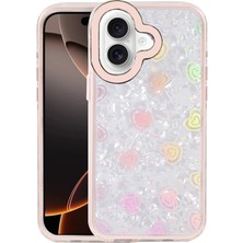 Yazline Global Mey Ithalat®   iPhone 16 Lumi Desenli Kapak - Pembe
