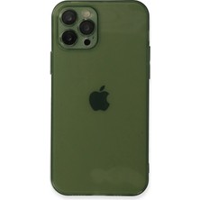 Yazline Global Mey Ithalat®  iPhone 12 Pro Max Kılıf Fly Lens Silikon - Yeşil