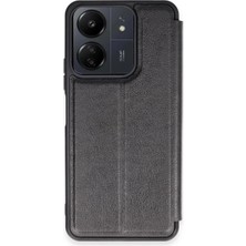 Yazline Global Mey Ithalat®   Redmi 13C Kılıf Flip Cover - Siyah