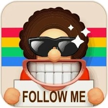 GOGO 75X75MM Sticker Follow Me