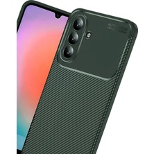 Yazline Global Mey Ithalat®  Samsung Galaxy A57 5g Auto Focus Karbon Kapak - Koyu Yeşil