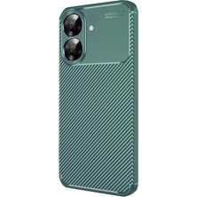 Yazline Global Mey Ithalat®  Realme Note 60 Kılıf Auto Focus Karbon Kapak - Koyu Yeşil