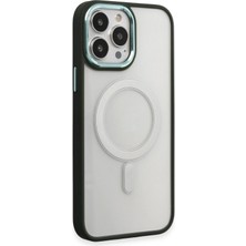 Yazline Global Mey Ithalat®  iPhone 15 Pro Max Kılıf Room Magneticsafe Silikon - Köknar Yeşili