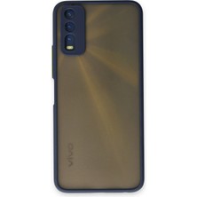 Yazline Global Mey Ithalat®  Vivo Y11S Kılıf Montreal Silikon Kapak - Lacivert