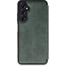 Yazline Global Mey Ithalat®  Samsung Galaxy A25 5g Kılıf Flip Cover - Koyu Yeşil