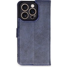 Yazline Global Mey Ithalat®  iPhone 16 Pro Kılıf Trend S Plus Kapaklı Kılıf - Lacivert