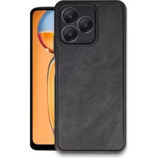 Yazline Global Mey Ithalat®  Realme Note 50 4g Kılıf Aras Deri Kapak - Siyah