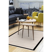 Alanur Home Kaymaz Taban Djt Banyo Mutfak Salon Halı Star Pamuk Dokuma Desen E5007