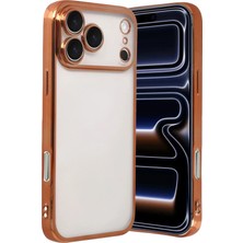 Yazline Global Mey Ithalat®   iPhone 17 Pro Max  Lensli Silikon - Turuncu