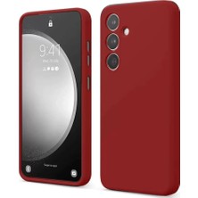 Yazline Global Mey Ithalat®  Samsung Galaxy S24 Fe Kılıf First Silikon - Kırmızı