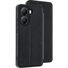 Yazline Global Mey Ithalat®   Poco X7 Pro Kılıf Flip Cover - Siyah