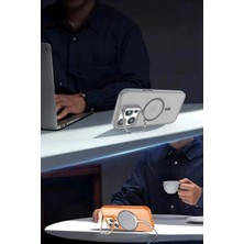 Yazline Global Mey Ithalat®  iPhone 16 Flet Lens Magsafe Kapak - Siyah