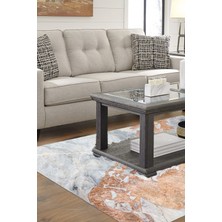 Alanur Home Kaymaz Dijital Mutfak & Salon Halı Trend Mermer E5034