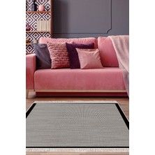 Alanur Home Kaymaz Dijital Mutfak & Salon Halı Star Pamuk Saçaklı Dokuma E5001