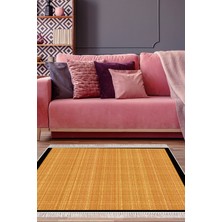 Alanur Home Kaymaz Taban Djt Banyo Mutfak Salon Halı Star Pamuk Saçaklı Dokuma Desen E5007