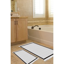 Alanur Home Kaymaz Taban Djt Klozet Takımı Yıldız Deri Saçaklı Dokuma Desen E5007