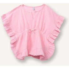 DeFacto Müslin Fırfırlı Kaftan Kız Bebek H1818A526HS