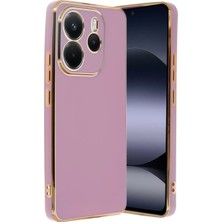 Yazline Global Mey Ithalat®   Redmi Note 14 4g Kılıf Volet Silikon - Mor