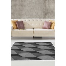 Alanur Home Kaymaz Dijital Mutfak & Salon Halı Trend Geometrik E5030