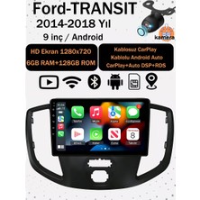 Conio Ford Transit 2014-2018 Uyumlu 9 Inç Ekran 6gb Ram 128GB Rom Android Kablosuz Carplay Kamera Navigasyon