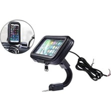 Motobir Telefon Tutucu Kapalı Ayna Bağlantılı USB Şarjlı