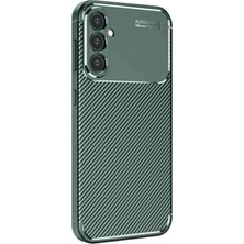 Yazline Global Mey Ithalat®  Samsung Galaxy S25 Kılıf Auto Focus Karbon Kapak - Koyu Yeşil