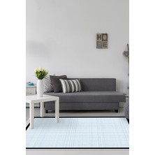 Alanur Home Kaymaz Taban Djt Banyo Mutfak Salon Halı Yıldız Deri Saçaklı Dokuma Desen E5007