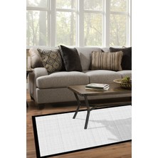 Alanur Home Kaymaz Taban Djt Banyo Mutfak Salon Halı Yıldız Deri Dokuma Desen E5007
