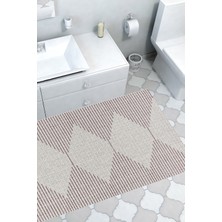 Dekoreko Kaymaz Taban Djt Banyo Halısı Yıldız Deri Iskandinav F5085