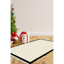 Alanur Home Kaymaz Taban Djt Banyo Mutfak Salon Halı Star Pamuk Saçaklı Dokuma Desen E5007
