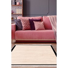 Alanur Home Kaymaz Dijital Mutfak & Salon Halı Star Pamuk Saçaklı Dokuma E5001
