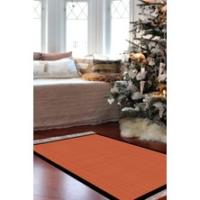 Alanur Home Kaymaz Taban Djt Banyo Mutfak Salon Halı Yıldız Deri Saçaklı Dokuma Desen E5007