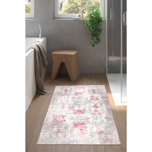 Dekoreko Kaymaz Taban Djt Banyo Halısı Trend Modern F5138