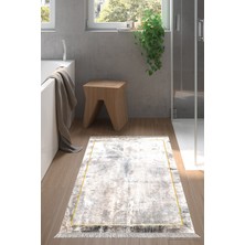 Dekoreko Kaymaz Taban Djt Banyo Halısı Star Pamuk Saçaklı Modern M12271