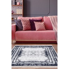 Dekoreko Kaymaz Taban Djt Salon Halısı Trend Saçaklı Modern M5132
