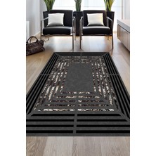 Dekoreko Kaymaz Taban Djt Salon Halısı Yıldız Deri Modern M5132