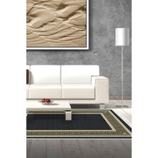Dekoreko Kaymaz Taban Djt Salon Halısı Trend Saçaklı Modern M5140