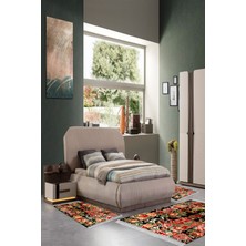 Alanur Home Eko Trend Djt Yıkanabilir Kaymaz Taban 3 Lü Yatak Odası Takımı P1333 Etnik Bordo