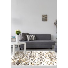 Dekoreko Kaymaz Taban Djt Salon Halısı Trend Saçaklı Modern M5026
